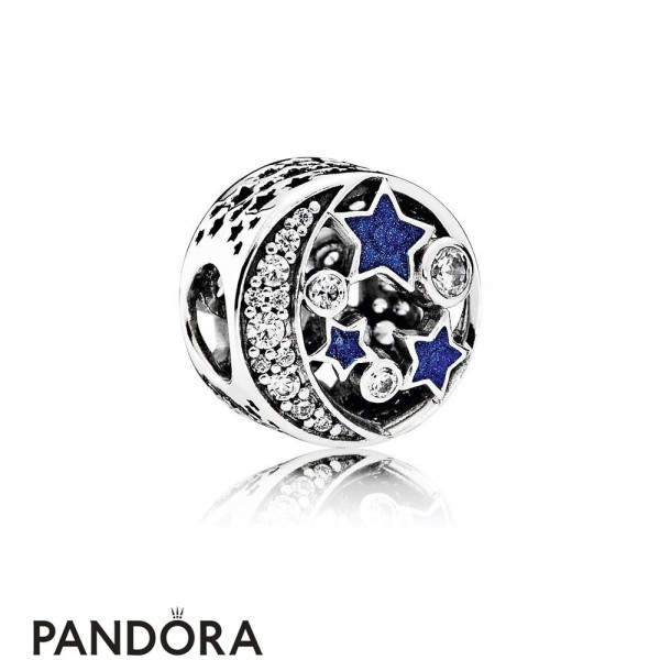 Pandora Jewellery Zodiac Celestial Charms Vintage Night Sky Charm Shimmering Midnight