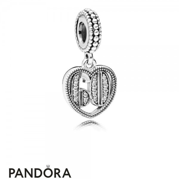 Women's Pandora Jewellery 60 Years Of Love Hanging Charm