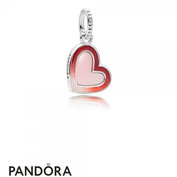 Women's Pandora Jewellery Asymmetric Heart Of Love Hanging Charm