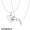 Women's Pandora Jewellery Best Friends Forever Necklace Gift Set