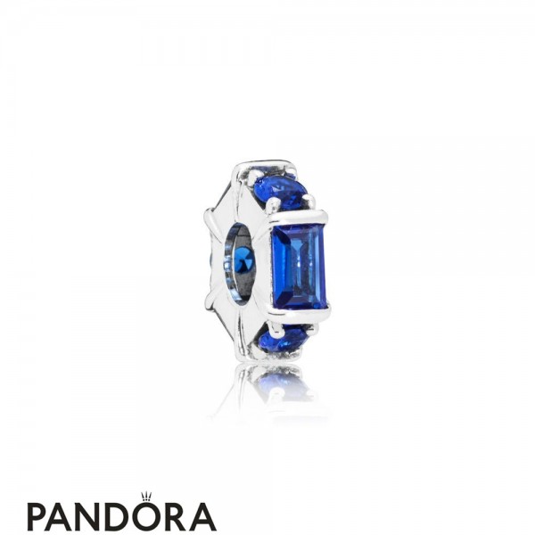 Women's Pandora Jewellery Blue Ice Sculpture Spacer Charm