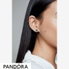 Women's Pandora Jewellery Blue Sparkling Crown Stud Earrings