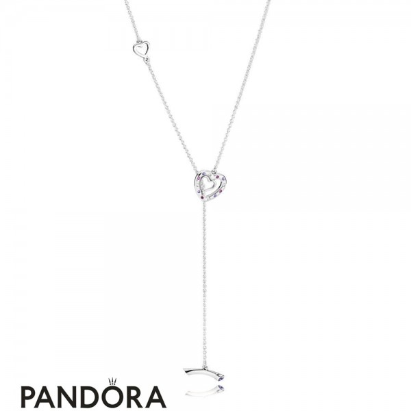 Women's Pandora Jewellery Bright Hearts Necklace