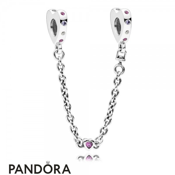 Women's Pandora Jewellery Bright Hearts Safety Chain