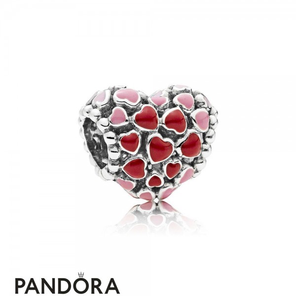 Women's Pandora Jewellery Burst Of Love Charm Mixed Enamel