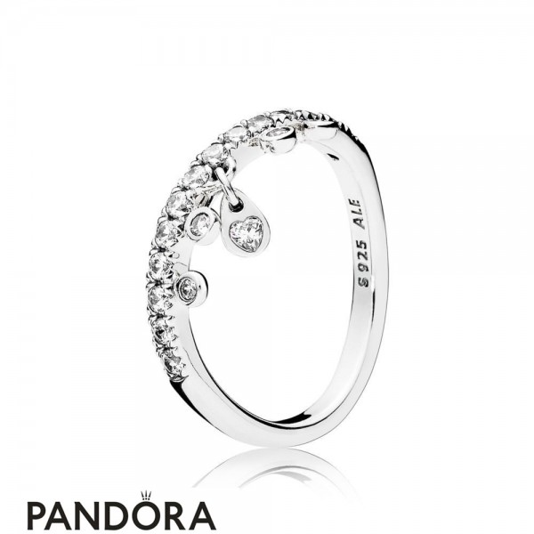 Women's Pandora Jewellery Chandelier Droplets Ring