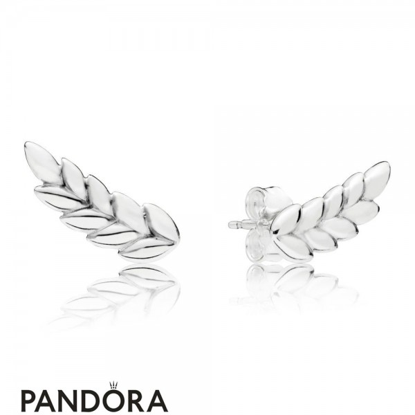 Women's Pandora Jewellery Curved Grains Earring Studs