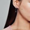 Women's Pandora Jewellery Dangling Peach Blossom Flowers Earrings