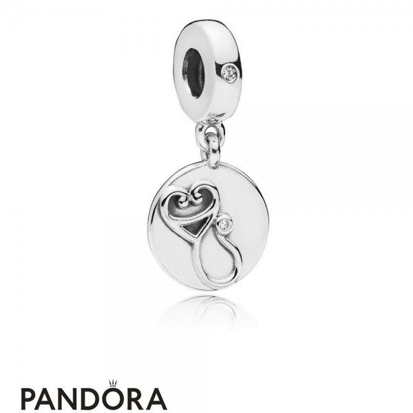 Women's Pandora Jewellery Dazzling Stethoscope Hanging Charm