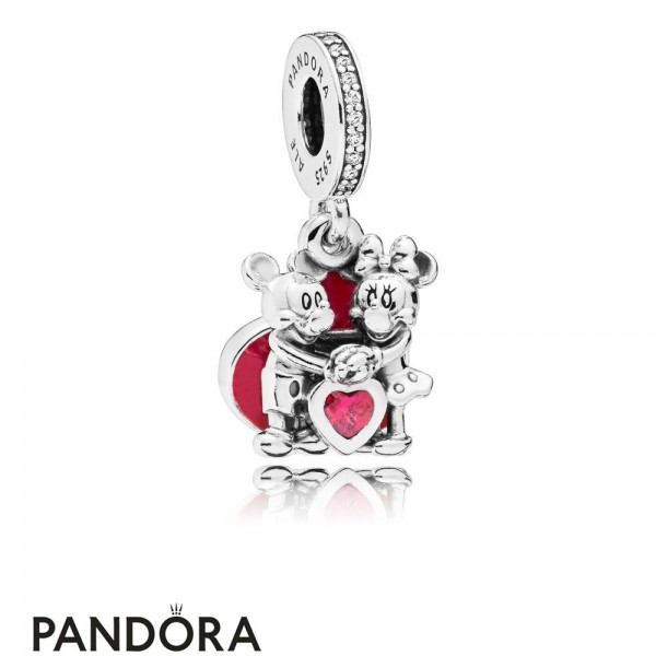 Women's Pandora Jewellery Disney Mickey And Minnie With Love Hanging Charm