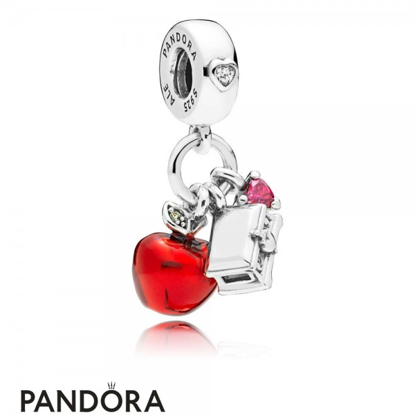Women's Pandora Jewellery Disney Snow White's Apple And Heart Hanging Charm
