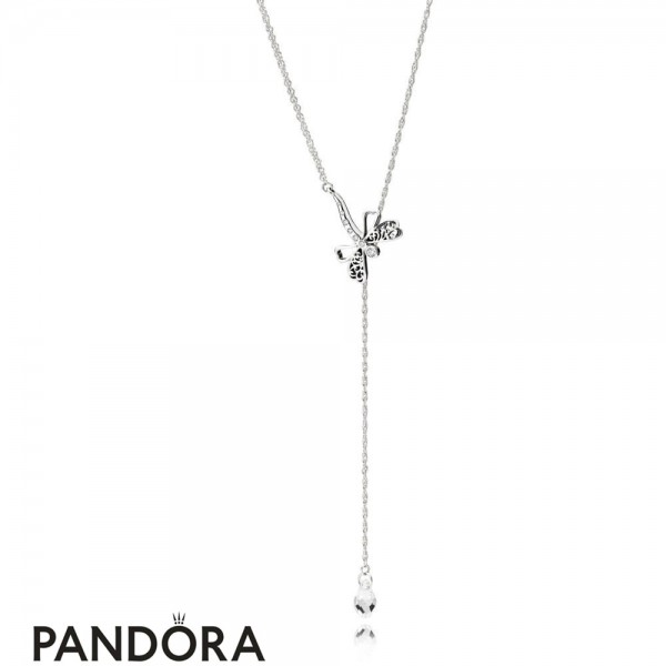 Women's Pandora Jewellery Dreamy Dragonfly Necklace