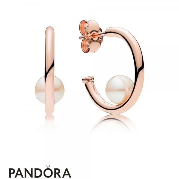 Women's Pandora Jewellery Earrings Pearls Contemporary Pandora Jewellery Pink