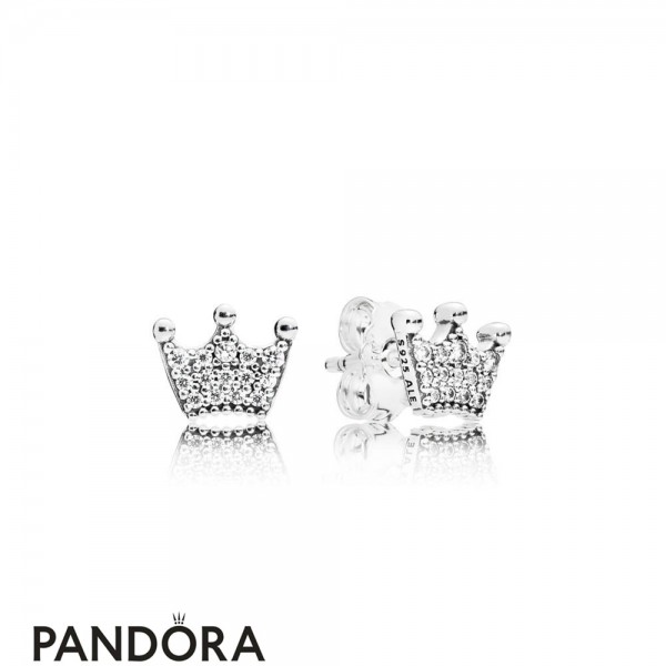 Women's Pandora Jewellery Enchanted Crown Earring Studs
