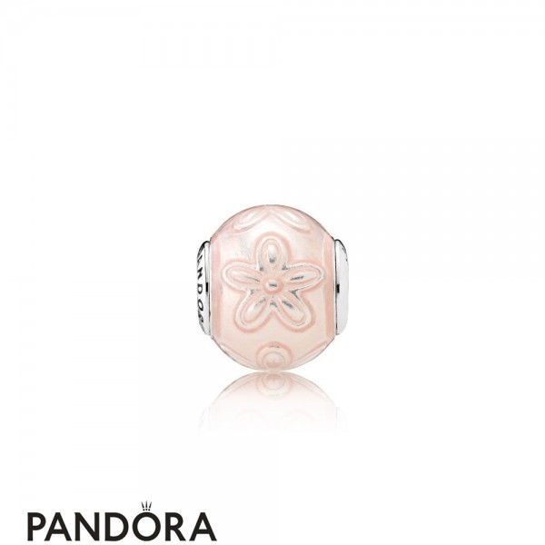 Pandora Jewellery Essence Happiness Charm Transparent Cream Pink Enamel