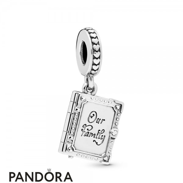 Women's Pandora Jewellery Family Book Dangle Charm