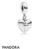 Women's Pandora Jewellery Family Heart Hanging Charm