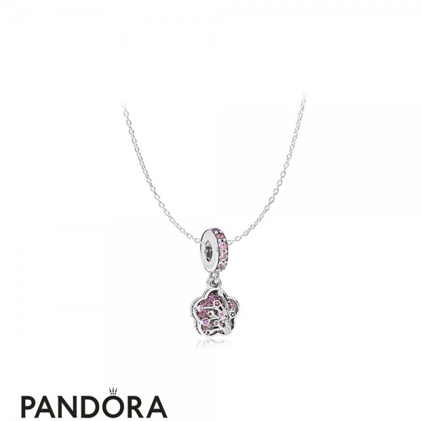 Women's Pandora Jewellery Flower Pressed Necklace