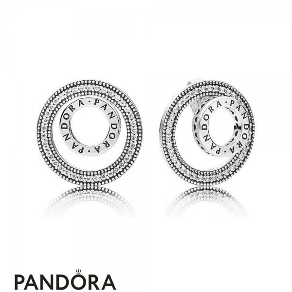 Women's Pandora Jewellery Forever Pandora Jewellery Signature Earring Studs