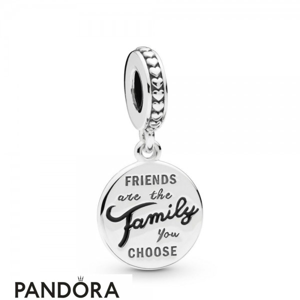 Women's Pandora Jewellery Friends Are Family Hanging Charm