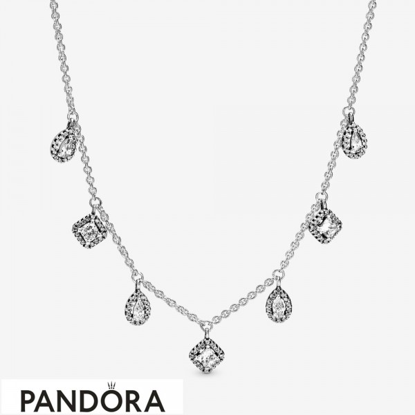 Women's Pandora Jewellery Geometric Shapes Necklace
