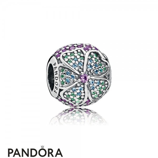 Women's Pandora Jewellery Glorious Bloom Multi Colored Cz