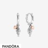 Women's Pandora Jewellery Heart & Conch Shell Hoop Earrings