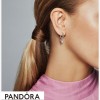 Women's Pandora Jewellery Heart & Conch Shell Hoop Earrings