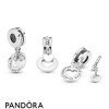 Women's Pandora Jewellery Hold Your Heart Split Dangle Charm