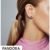 Women's Pandora Jewellery Hot Air Balloon & Heart Stud Earrings