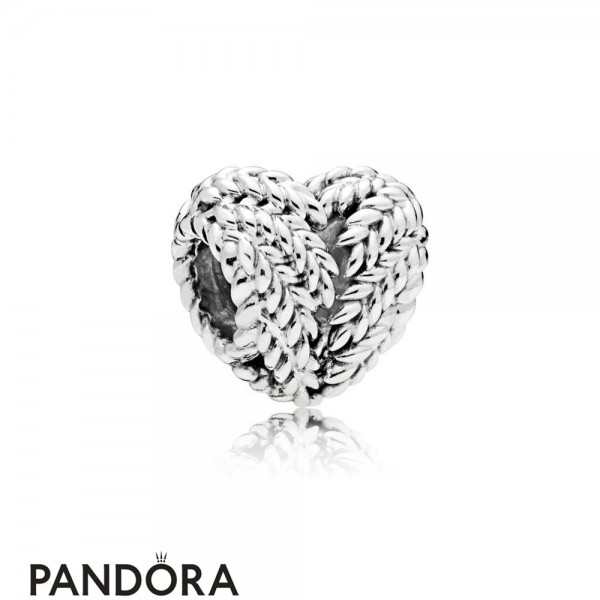 Women's Pandora Jewellery Icon Of Nature Heart Charm
