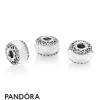 Women's Pandora Jewellery Iridescent White Murano Glass Charm