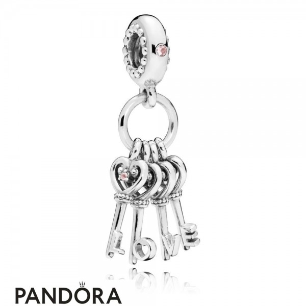 Women's Pandora Jewellery Keys Of Love Hanging Charm