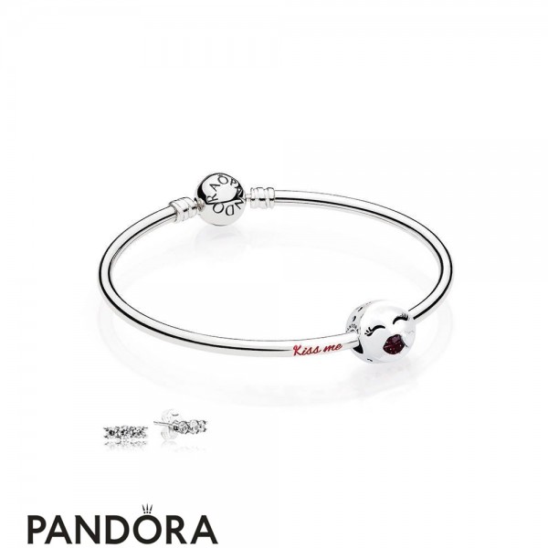 Women's Pandora Jewellery Kiss Me Bangle Gift Set