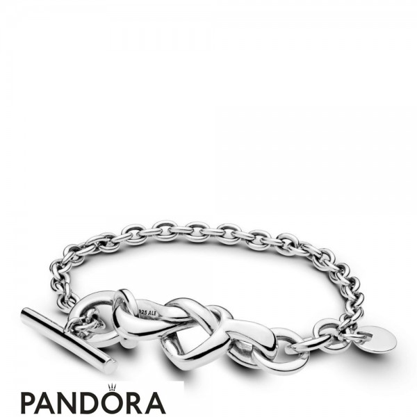 Women's Pandora Jewellery Knotted Heart Bracelet