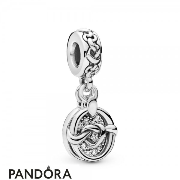 Women's Pandora Jewellery Knotted Heart Dangle Charm