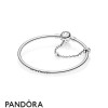 Women's Pandora Jewellery Limited Edition Moments Silver Bangle True Uniqueness Clasp