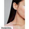 Women's Pandora Jewellery Lion Princess & Heart Stud Earrings Pandora Jewellery Rose