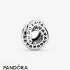 Women's Pandora Jewellery Logo And Heart Bands Spacer Charm