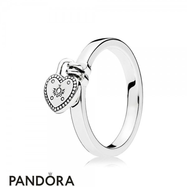Women's Pandora Jewellery Love Lock Ring