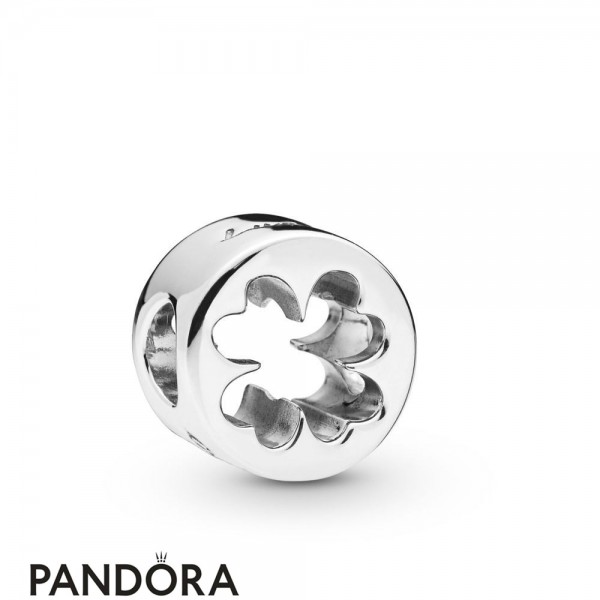 Women's Pandora Jewellery Lucky Four Leaf Clover Cut Out Charm