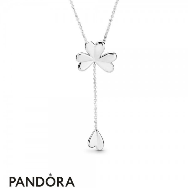 Women's Pandora Jewellery Lucky Four Leaf Clover Necklace