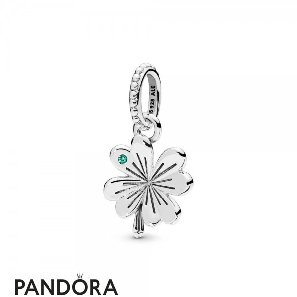 Women's Pandora Jewellery Lucky Four Leaf Clover Necklace Pendant