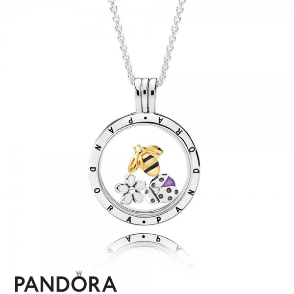 Women's Pandora Jewellery Magical Meadow Floating Locket Gift Set