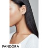 Women's Pandora Jewellery Matte Brilliance Hoop Earrings Pandora Jewellery Rose