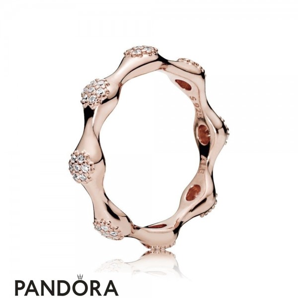 Women's Pandora Jewellery Modern Lovepods Ring Clear