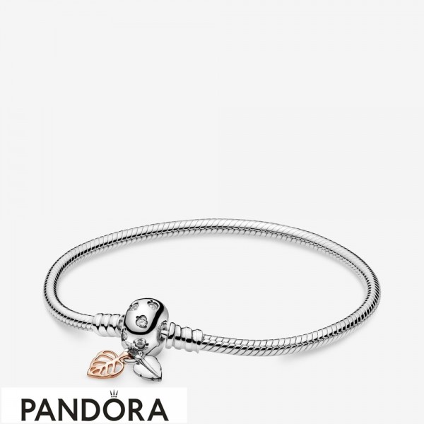 Pandora Jewellery Moments Leaves Snake Chain Bracelet