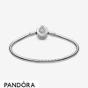 Pandora Jewellery Moments Sparkling Crown O Snake Chain Bracelet