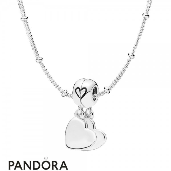 Women's Pandora Jewellery Mother And Son Necklace