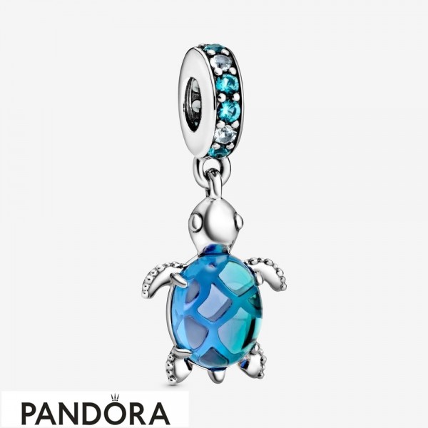 Women's Pandora Jewellery Murano Glass Sea Turtle Dangle Charm